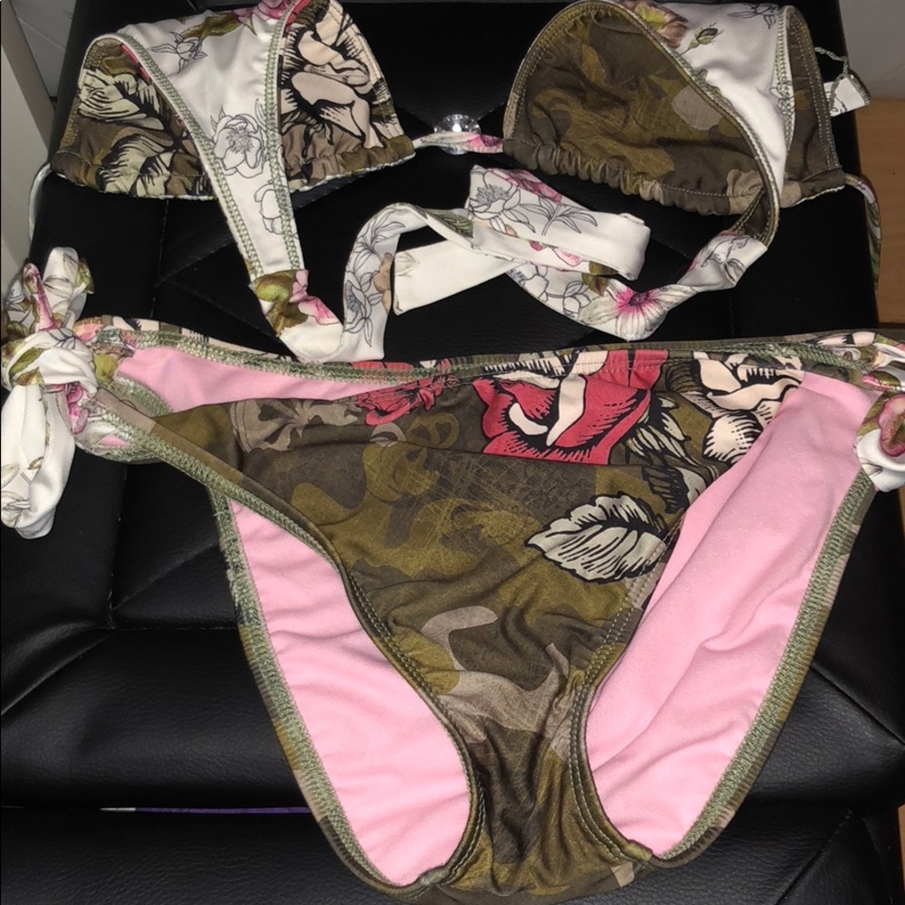 Reversible Lucky Brand Co Bathing Suit